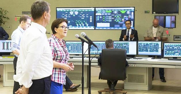 Premier Ewa Kopacz w elektrowni Kozienice o bezpieczeństwie energetycznym