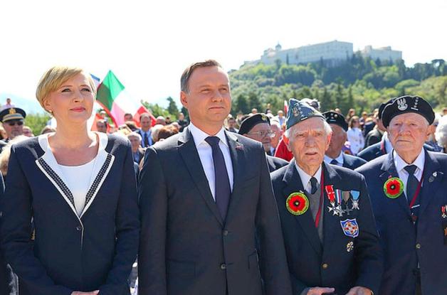 Prezydent pod Monte Cassino: 