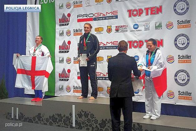 Brąz dla legnickiej policjantki w pucharze świata taekwon-do